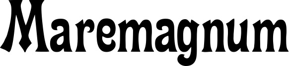 Vorschau des Bootsnamens "Maremagnum" als Schriftzug für "Bootsbeschriftung Neu 44"