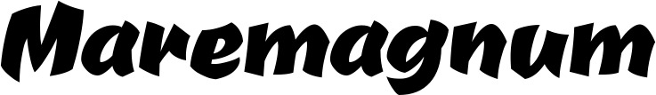 Vorschau des Bootsnamens "Maremagnum" als Schriftzug für "Bootsbeschriftung Neu 39"