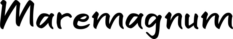 Vorschau des Bootsnamens "Maremagnum" als Schriftzug für "Bootsbeschriftung Klassisch 95"