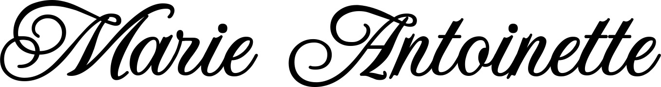 Vorschau des Bootsnamens "Marie Antoinette" als Schriftzug für "Bootsbeschriftung Klassisch 70"