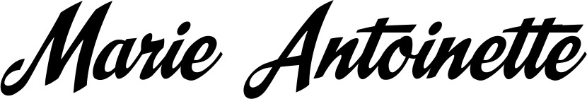 Vorschau des Bootsnamens "Marie Antoinette" als Schriftzug für "Bootsbeschriftung Klassisch 29"