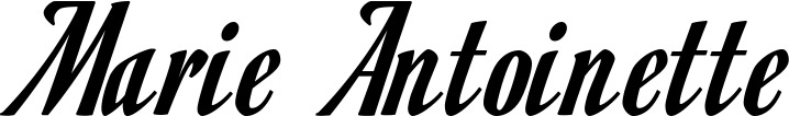 Vorschau des Bootsnamens "Marie Antoinette" als Schriftzug für "Bootsbeschriftung Klassisch 93"