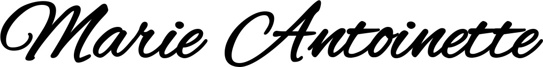 Vorschau des Bootsnamens "Marie Antoinette" als Schriftzug für "Bootsbeschriftung Klassisch 35"