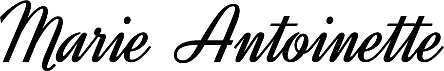 Vorschau des Bootsnamens "Marie Antoinette" als Schriftzug für "Bootsbeschriftung Klassisch 44"