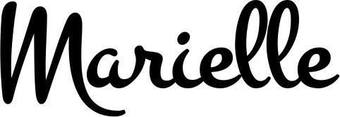 Vorschau des Bootsnamens "Marielle" als Schriftzug für "Bootsbeschriftung Klassisch 81"
