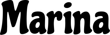 Vorschau des Bootsnamens "Marina" als Schriftzug für "Bootsbeschriftung Klassisch 53"