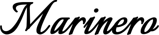 Vorschau des Bootsnamens "Marinero" als Schriftzug für "Bootsbeschriftung Klassisch 58"