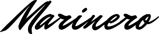 Vorschau des Bootsnamens "Marinero" als Schriftzug für "Bootsbeschriftung Klassisch 82"