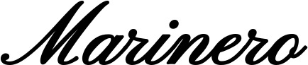 Vorschau des Bootsnamens "Marinero" als Schriftzug für "Bootsbeschriftung Klassisch 107"