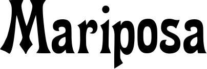 Vorschau des Bootsnamens "Mariposa" als Schriftzug für "Bootsbeschriftung Neu 44"