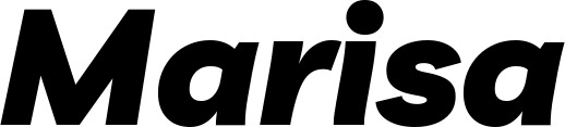 Vorschau des Bootsnamens "Marisa" als Schriftzug für "Bootsbeschriftung Kursiv 06"