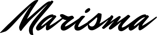 Vorschau des Bootsnamens "Marisma" als Schriftzug für "Bootsbeschriftung Klassisch 82"