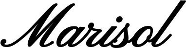 Vorschau des Bootsnamens "Marisol" als Schriftzug für "Bootsbeschriftung Klassisch 107"