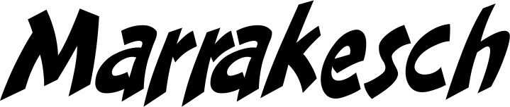 Vorschau des Bootsnamens "Marrakesch" als Schriftzug für "Bootsbeschriftung Klassisch 31"