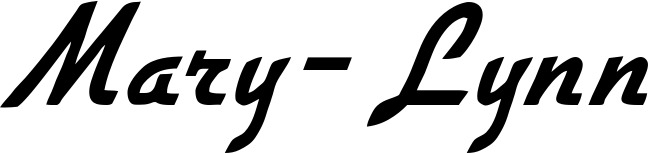 Vorschau des Bootsnamens "Mary-Lynn" als Schriftzug für "Style Klassisch 66"