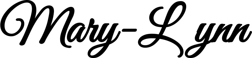 Vorschau des Bootsnamens "Mary-Lynn" als Schriftzug für "Bootsbeschriftung Klassisch 68"