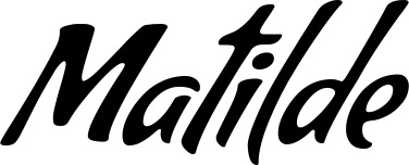 Vorschau des Bootsnamens "Matilde" als Schriftzug für "Bootsbeschriftung Klassisch 57"