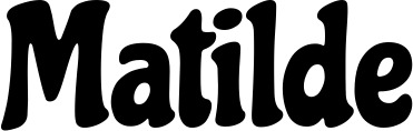 Vorschau des Bootsnamens "Matilde" als Schriftzug für "Bootsbeschriftung Neu 41"