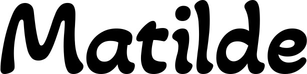 Vorschau des Bootsnamens "Matilde" als Schriftzug für "Style Klassisch 103"