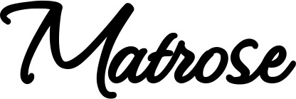 Vorschau des Bootsnamens "Matrose" als Schriftzug für "Style Klassisch 111"