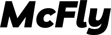 Vorschau des Bootsnamens "McFly" als Schriftzug für "Bootsbeschriftung Kursiv 06"
