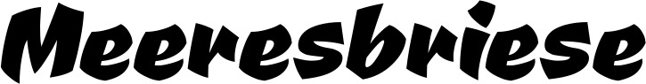 Vorschau des Bootsnamens "Meeresbriese" als Schriftzug für "Bootsbeschriftung Neu 39"