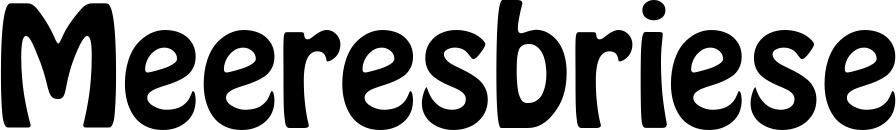 Vorschau des Bootsnamens "Meeresbriese" als Schriftzug für "Bootsbeschriftung Fett 01"