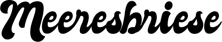 Vorschau des Bootsnamens "Meeresbriese" als Schriftzug für "Bootsbeschriftung Klassisch 41"