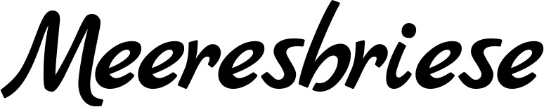 Vorschau des Bootsnamens "Meeresbriese" als Schriftzug für "Style Klassisch 45"
