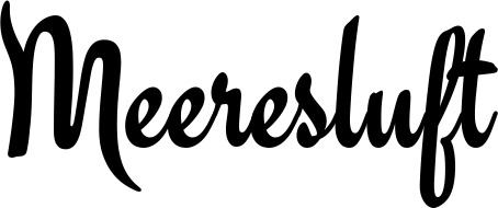 Vorschau des Bootsnamens "Meeresluft" als Schriftzug für "Bootsbeschriftung Klassisch 63"