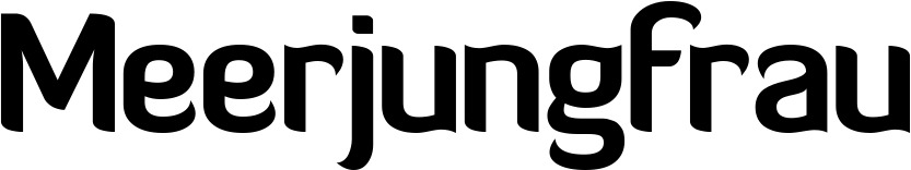 Vorschau des Bootsnamens "Meerjungfrau" als Schriftzug für "Style Normal 06"