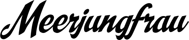 Vorschau des Bootsnamens "Meerjungfrau" als Schriftzug für "Bootsbeschriftung Klassisch 29"