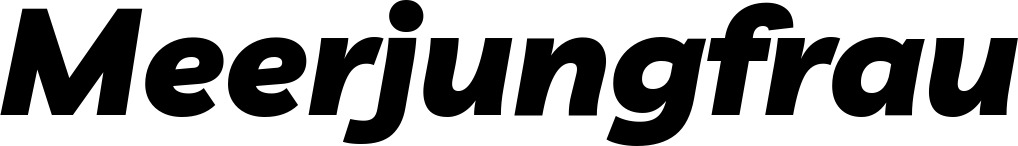 Vorschau des Bootsnamens "Meerjungfrau" als Schriftzug für "Bootsbeschriftung Kursiv 06"