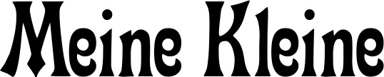 Vorschau des Bootsnamens "Meine Kleine" als Schriftzug für "Bootsbeschriftung Neu 44"