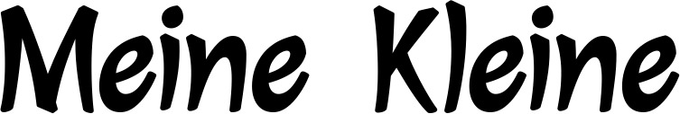 Vorschau des Bootsnamens "Meine Kleine" als Schriftzug für "Bootsbeschriftung Klassisch 72"