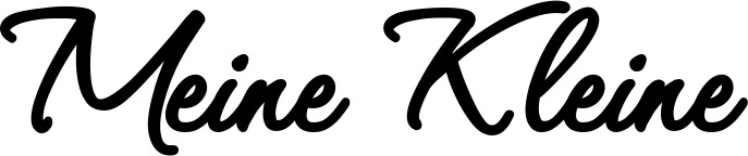 Vorschau des Bootsnamens "Meine Kleine" als Schriftzug für "Bootsbeschriftung Klassisch 111"