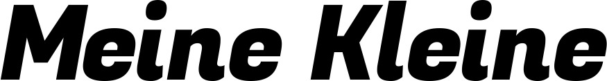 Vorschau des Bootsnamens "Meine Kleine" als Schriftzug für "Bootsbeschriftung Kursiv 04"