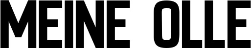 Vorschau des Bootsnamens "Meine Olle" als Schriftzug für "Bootsbeschriftung Neu 58"