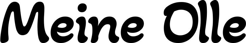 Vorschau des Bootsnamens "Meine Olle" als Schriftzug für "Bootsbeschriftung Klassisch 103"