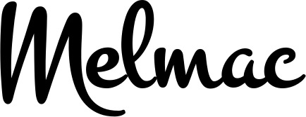 Vorschau des Bootsnamens "Melmac" als Schriftzug für "Bootsbeschriftung Klassisch 81"