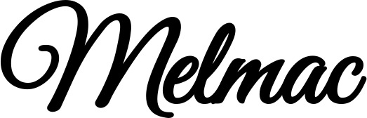 Vorschau des Bootsnamens "Melmac" als Schriftzug für "Bootsbeschriftung Klassisch 68"