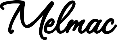 Vorschau des Bootsnamens "Melmac" als Schriftzug für "Bootsbeschriftung Klassisch 111"