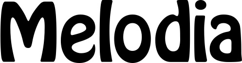 Vorschau des Bootsnamens "Melodia" als Schriftzug für "Bootsbeschriftung Fett 01"