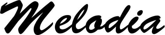 Vorschau des Bootsnamens "Melodia" als Schriftzug für "Bootsbeschriftung Klassisch 03"
