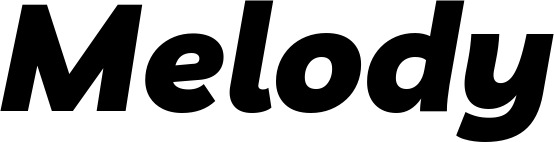 Vorschau des Bootsnamens "Melody" als Schriftzug für "Bootsbeschriftung Kursiv 06"