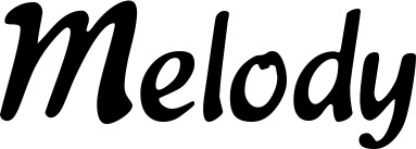 Vorschau des Bootsnamens "Melody" als Schriftzug für "Bootsbeschriftung Klassisch 15"