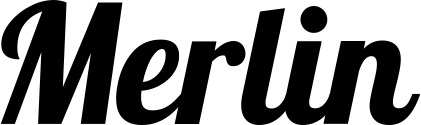 Vorschau des Bootsnamens "Merlin" als Schriftzug für "Bootsbeschriftung Neu 60"