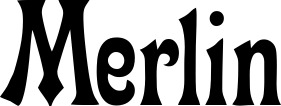 Vorschau des Bootsnamens "Merlin" als Schriftzug für "Bootsbeschriftung Neu 44"