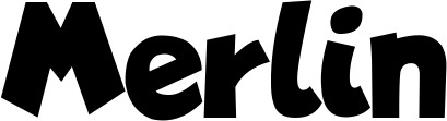 Vorschau des Bootsnamens "Merlin" als Schriftzug für "Bootsbeschriftung Neu 48"