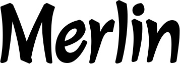 Vorschau des Bootsnamens "Merlin" als Schriftzug für "Bootsbeschriftung Klassisch 72"